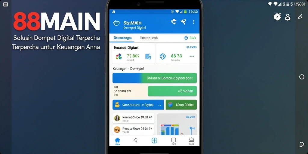 Tampilan antarmuka pengguna yang sederhana dan fungsional dari 88MAIN.