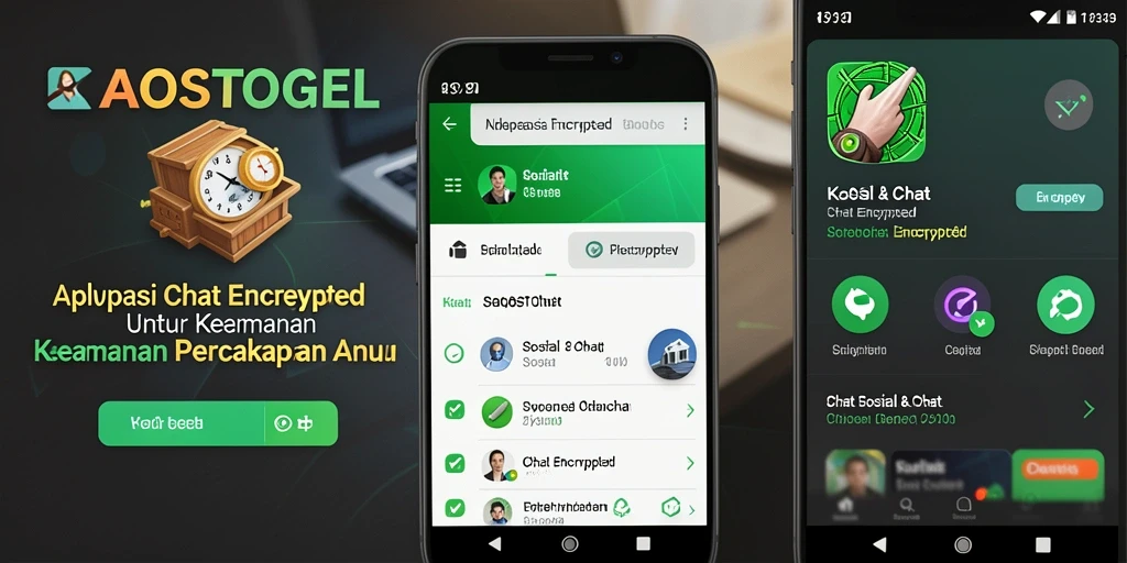 Tampilan antarmuka KAOSTOGEL yang intuitif dan menarik untuk Chat Encrypted.