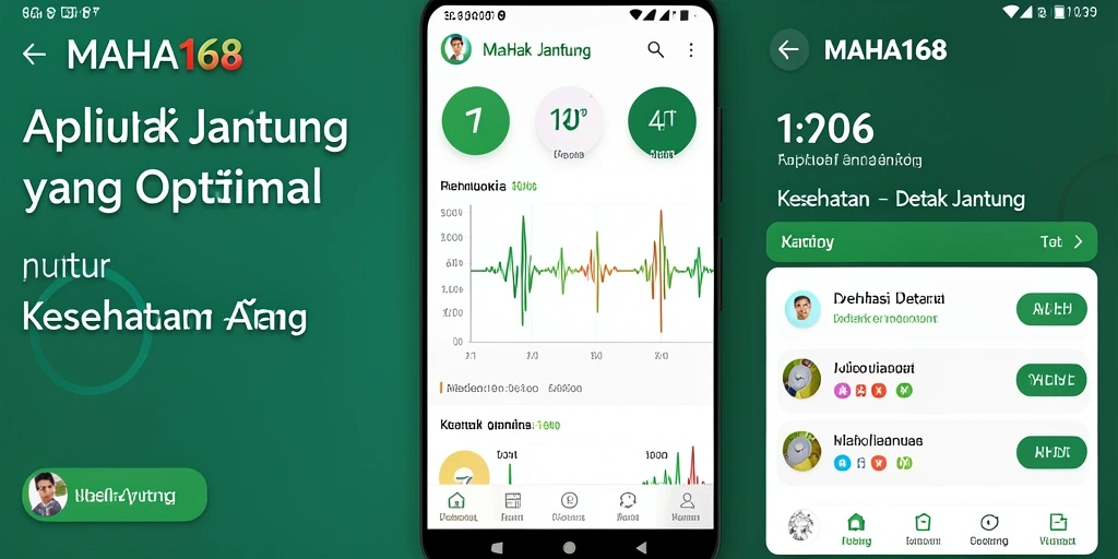 Screenshot MAHA168 menampilkan fitur deteksi detak jantung yang akurat.