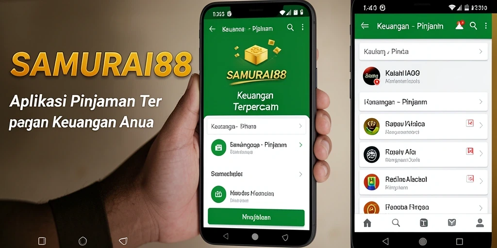 Antarmuka aplikasi Pinjaman SAMURAI88 yang sederhana dan mudah digunakan.