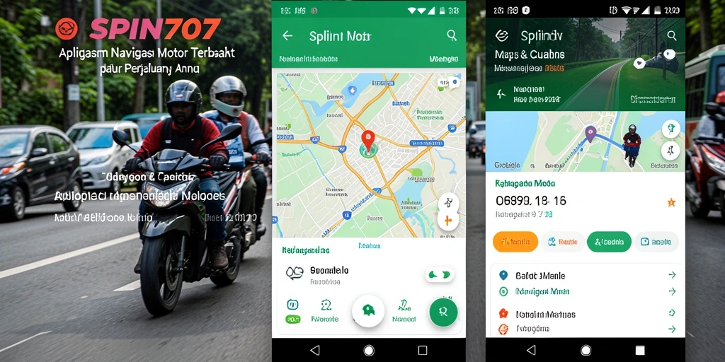 Tampilan antarmuka SPIN707 yang informatif dan intuitif untuk Navigasi Motor.