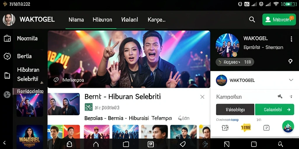 Tampilan antarmuka WAKTOGEL yang menarik dan informatif.
