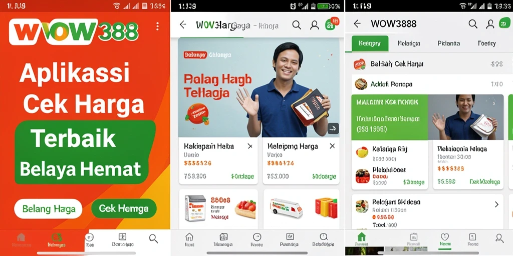Tampilan antarmuka WOW388 yang sederhana dan efektif untuk cek harga.